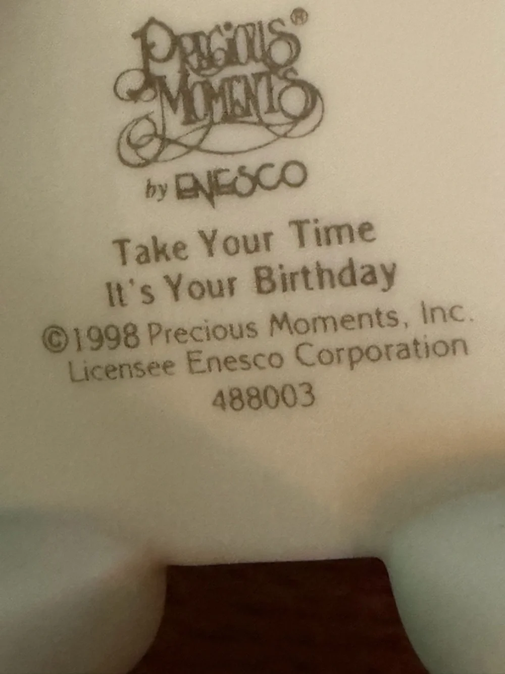Precious Moments 11th Birthday Train Turtle 1998 Figurine 488003. Take Your Time